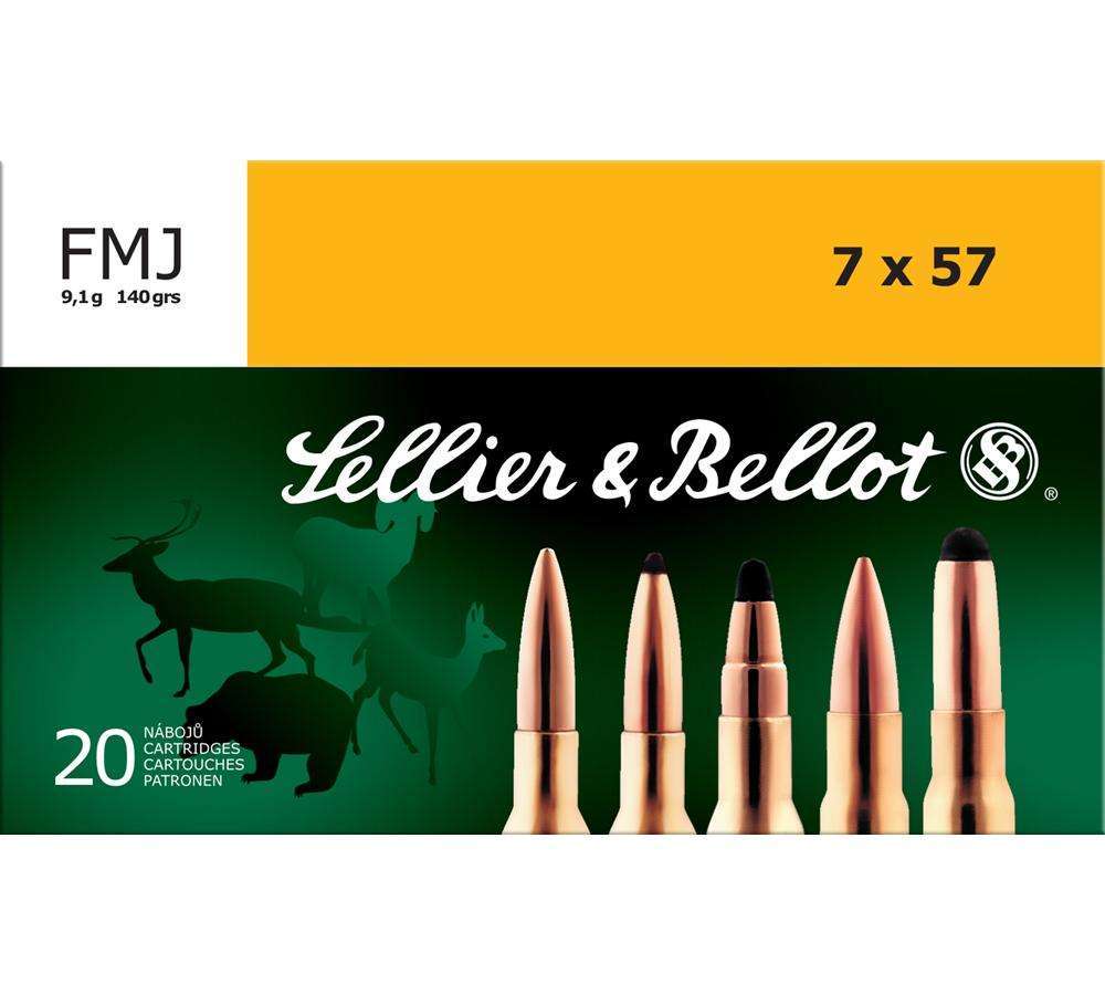 Ammunition Sellier&Bellot Rifle 7x57mm S&B 7X57 140GR FMJ 20/400 • Model: Rifle